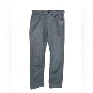 Banana Republic Men's Linen Blend Brown Stripe Straight Jeans Pants. 31X32